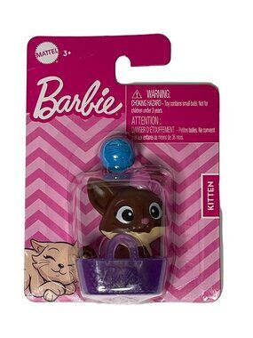 Barbie Pets Kitten Pocket Figure In Tote Bag Doll Accessory Mini Toy NIP